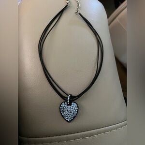 💙💙💙Blue Heart Crystal Pendant Necklace
